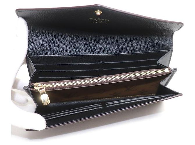 Portafoglio Lungo Monogramma Sarah di Louis Vuitton Marrone - vista 4