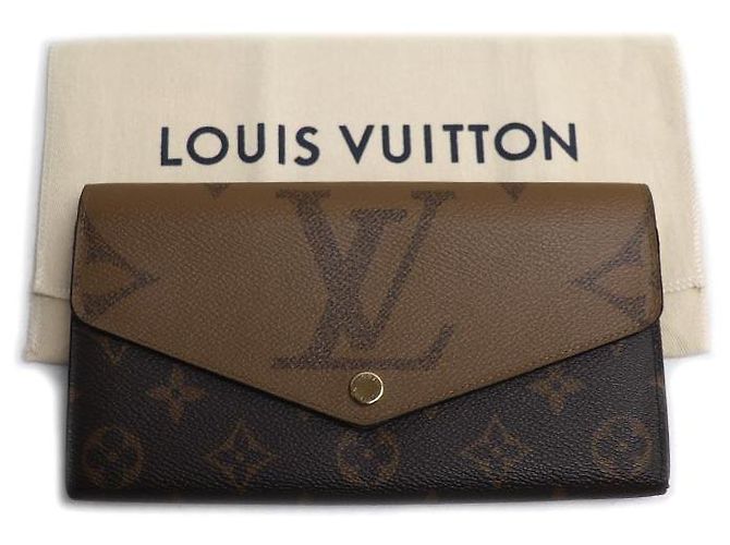 Portafoglio Lungo Monogramma Sarah di Louis Vuitton Marrone - vista 9