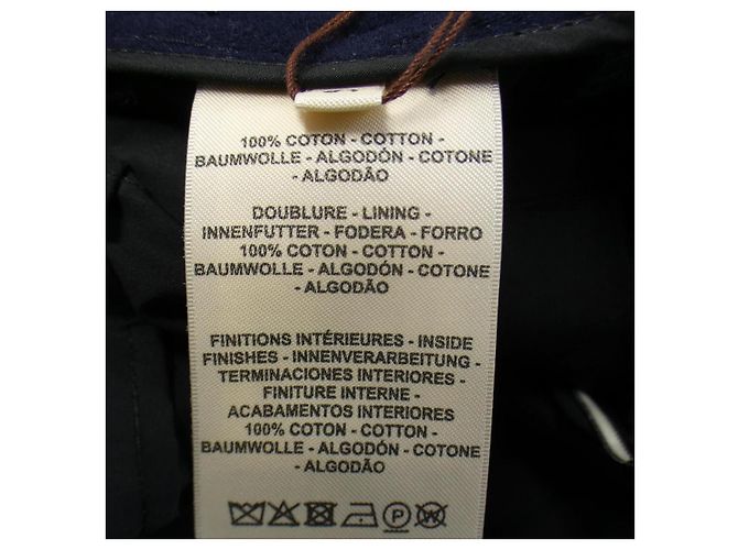 Hermès Pantaloni Hermes 3E0419DM Blu Blu navy - vista 3