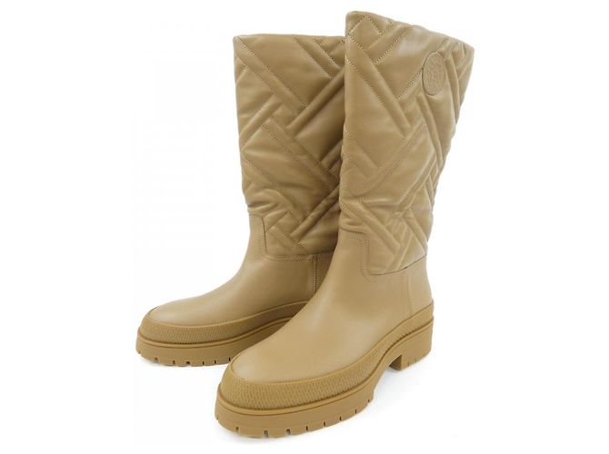 Hermès Stivali Hermes 37 Beige - vista 3