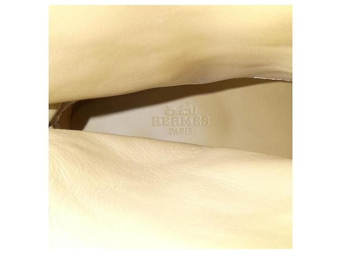 Hermès Stivali Hermes 37 Beige - vista 6