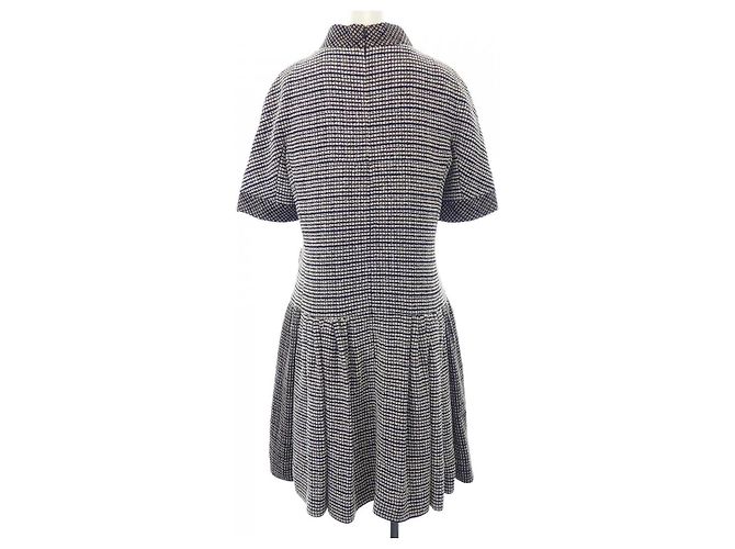 Timeless Chanel Kleid Braun Schwarz Weiß - Ansicht 2