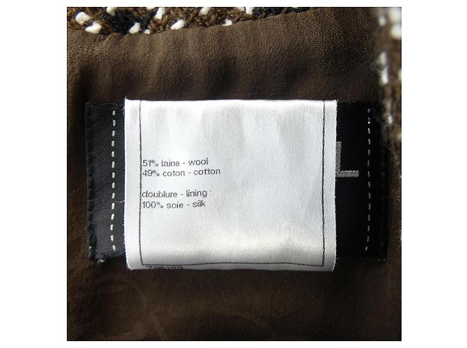 Timeless Chanel Kleid Braun Schwarz Weiß - Ansicht 3