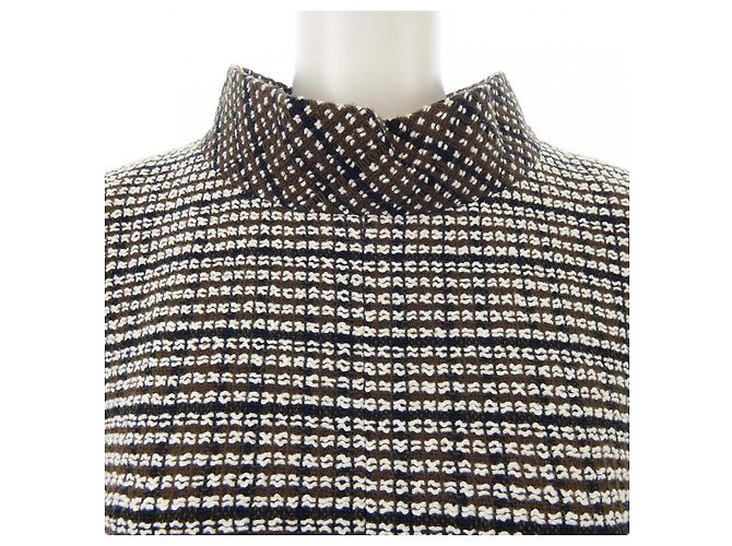 Timeless Chanel Kleid Braun Schwarz Weiß - Ansicht 5