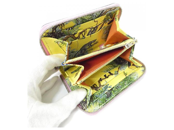 Silk In Billetera compacta de seda EQUATEUR de Hermès Púrpura - vista 4
