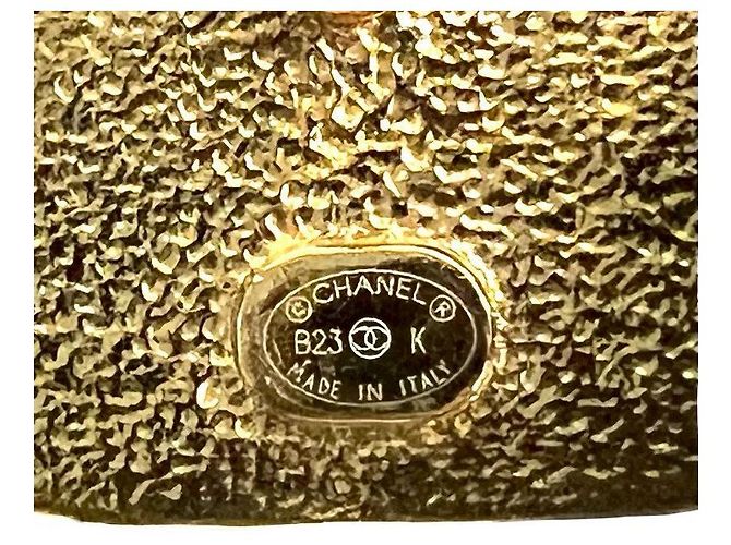 Pendientes Chanel Coco Mark Dorado Metálico - vista 3
