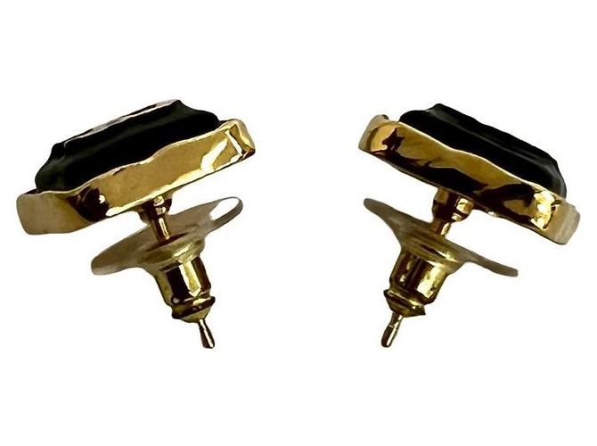 Pendientes Chanel Coco Mark Dorado Metálico - vista 5