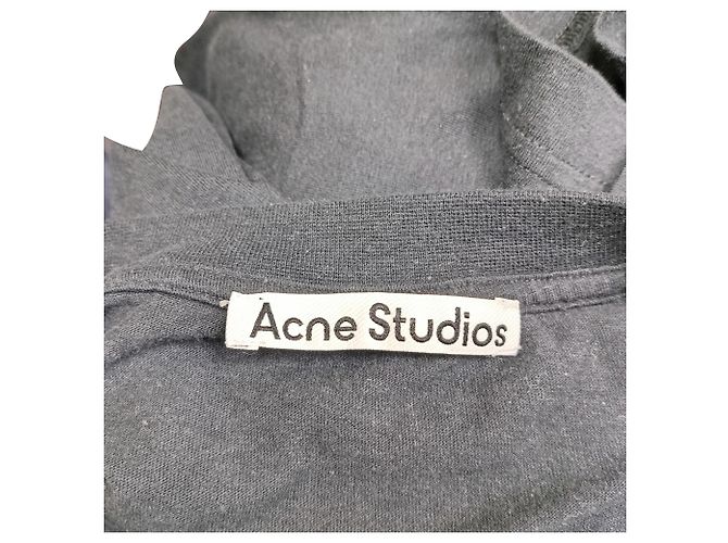 T-shirt Glow In The Dark in cotone nero di Acne Studios - vista 2