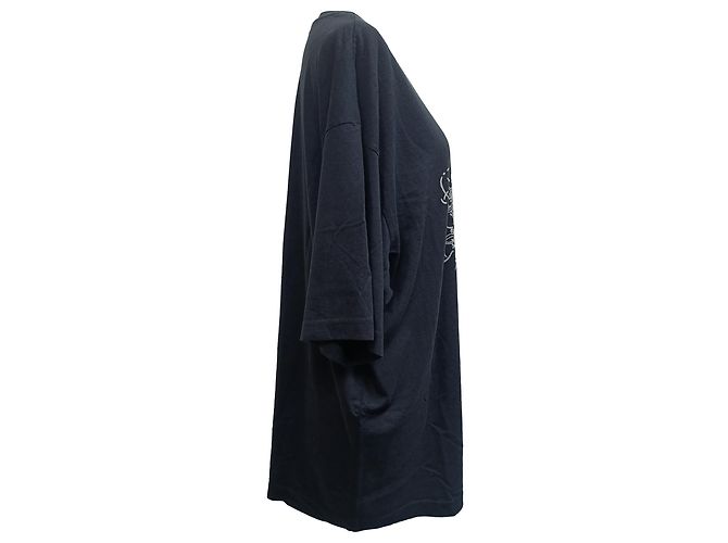 T-shirt Glow In The Dark in cotone nero di Acne Studios - vista 4
