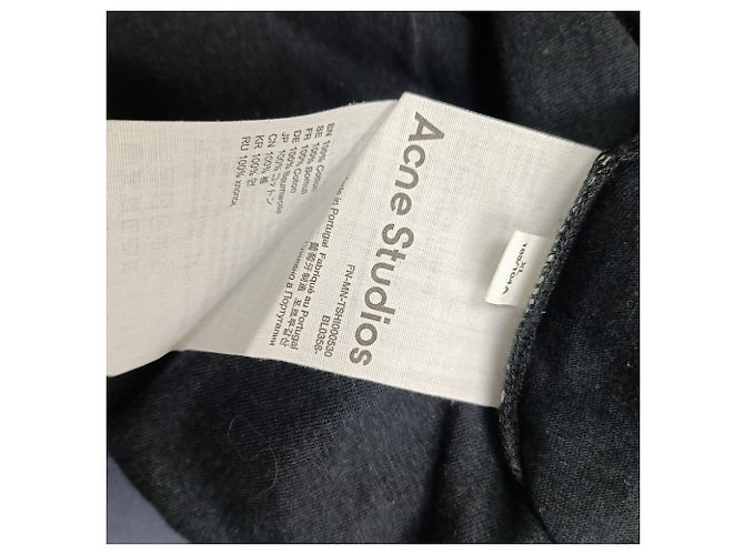 T-shirt Glow In The Dark in cotone nero di Acne Studios - vista 5