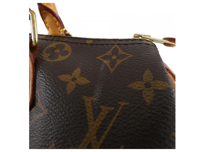 Sac Boston Monogram Speedy Louis Vuitton Marron - vue 4