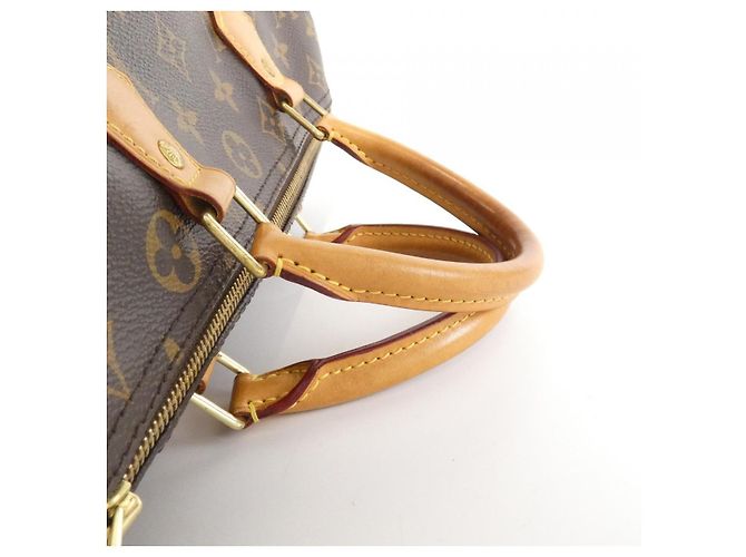 Sac Boston Monogram Speedy Louis Vuitton Marron - vue 7