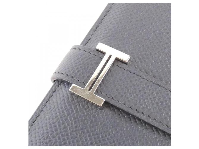 Portafoglio Mini Epsom Béarn di Hermès Blu - vista 3