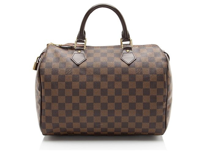 Louis Vuitton Damier Ebene Speedy 30 Tasche Braun - Ansicht 3