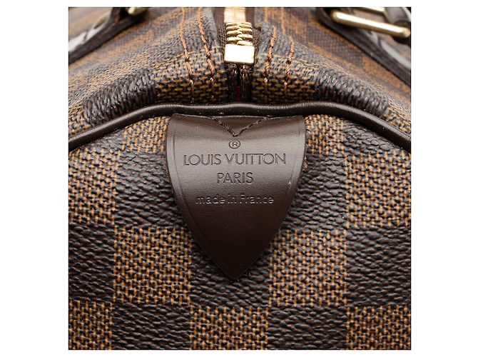 Louis Vuitton Damier Ebene Speedy 30 Tasche Braun - Ansicht 8