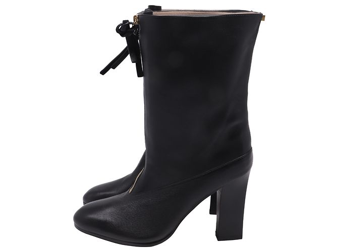 Stivali a metà polpaccio con zip frontale Jett di Stuart Weitzman in pelle nera Nero - vista 4