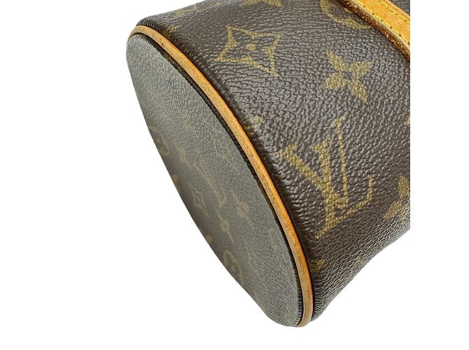 Borsa Tote Monogram Papillon 26 Louis Vuitton Marrone Monogramma - vista 9