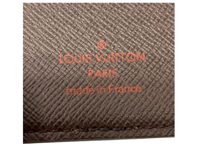 Organizer Capa de passaporte em canvas Damier Louis Vuitton Marrom - vista 4