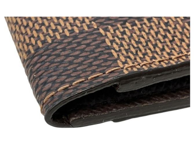Organizer Capa de passaporte em canvas Damier Louis Vuitton Marrom - vista 5