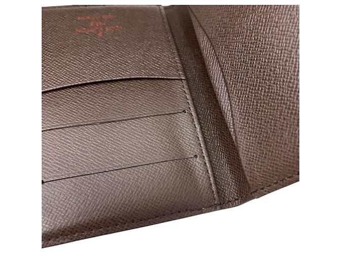 Organizer Capa de passaporte em canvas Damier Louis Vuitton Marrom - vista 7