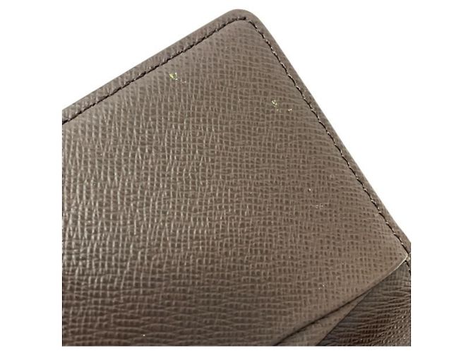 Organizer Capa de passaporte em canvas Damier Louis Vuitton Marrom - vista 8