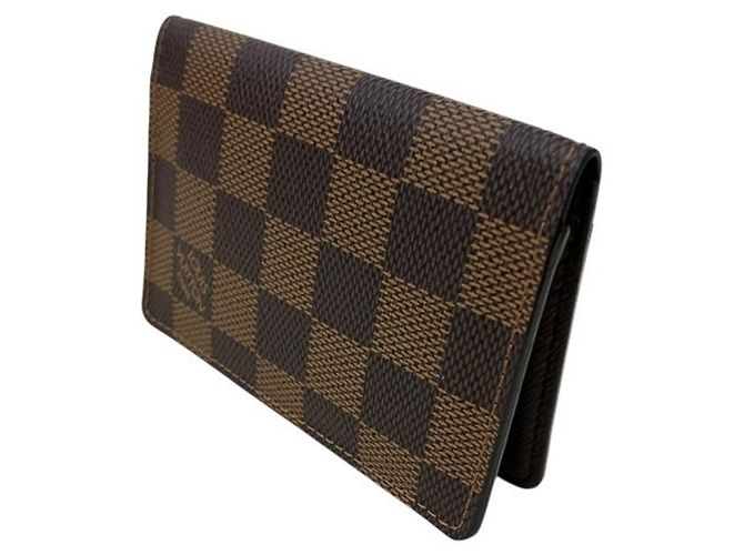 Organizer Capa de passaporte em canvas Damier Louis Vuitton Marrom - vista 9