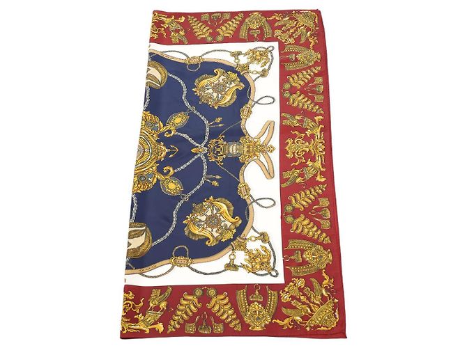 Sciarpa Hermès Carre 90 in seta twill multicolore - vista 2