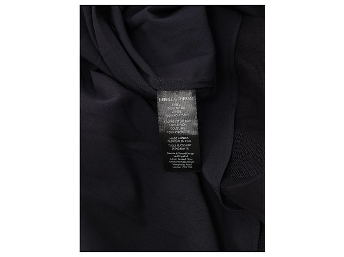 Falda maxi de tul azul marino corte A-line Needle & Thread - vista 4