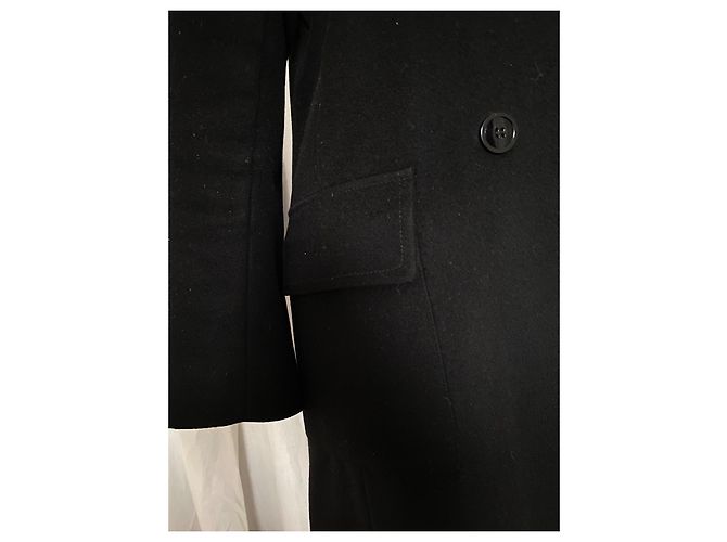 Abrigo negro de cachemira, Claudie Pierlot - vista 3