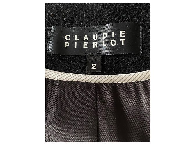 Abrigo negro de cachemira, Claudie Pierlot - vista 7