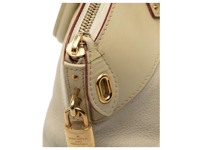 Borsa Lockit MM Louis Vuitton Beige Crudo - vista 7