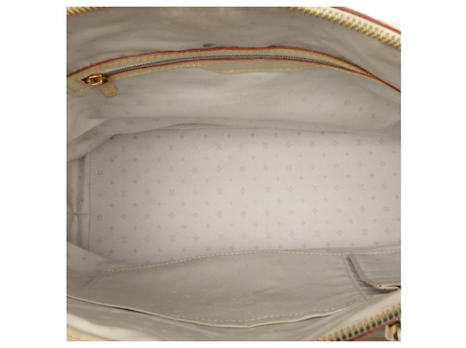 Borsa Lockit MM Louis Vuitton Beige Crudo - vista 8