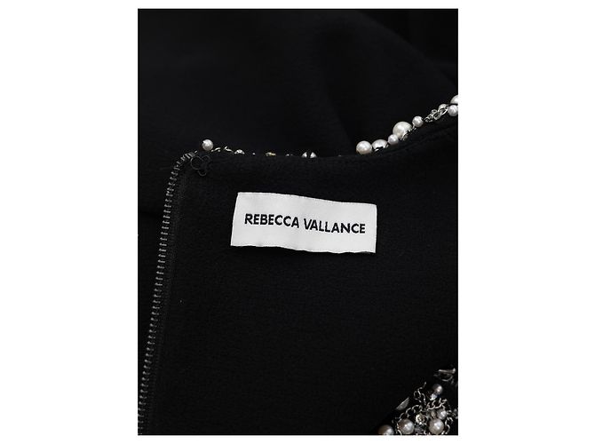Rebecca Vallance Eva Midi-Kleid Schwarz mit Perlen - Ansicht 3