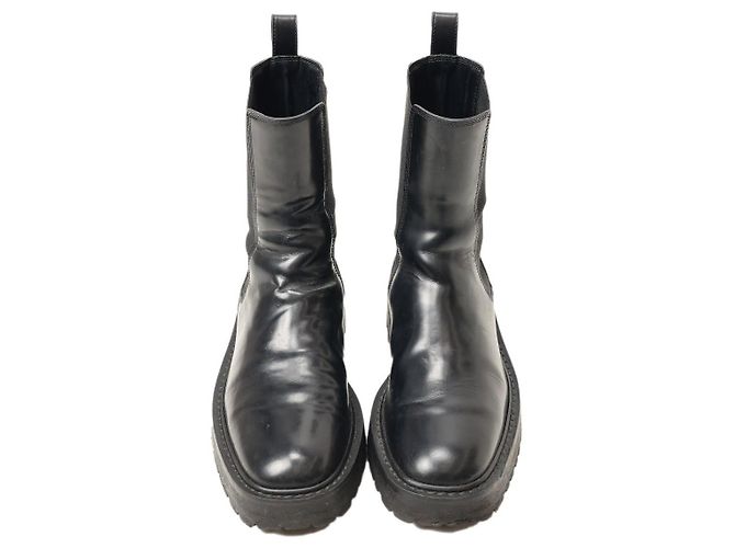 Botines de cuero negro Dries Van Noten - vista 2