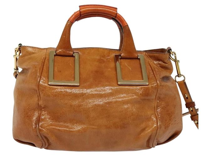 Chloé Chloe Ethel Leder Handtasche Braun - Ansicht 2