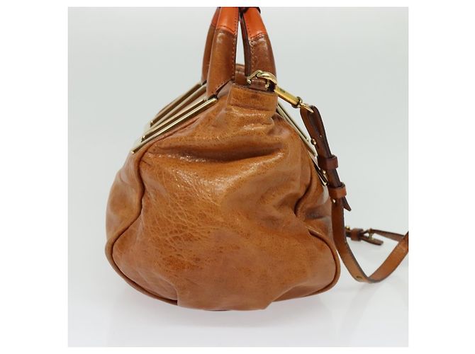 Chloé Chloe Ethel Leder Handtasche Braun - Ansicht 3