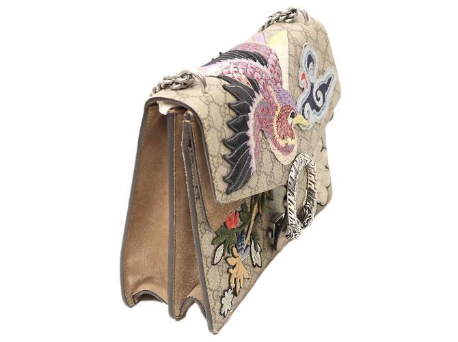 Borsa a spalla Gucci Dionysus GG Supreme Monogramma Ricamato Multicolore - vista 2