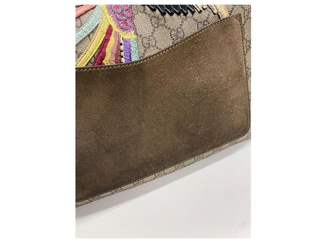 Borsa a spalla Gucci Dionysus GG Supreme Monogramma Ricamato Multicolore - vista 5