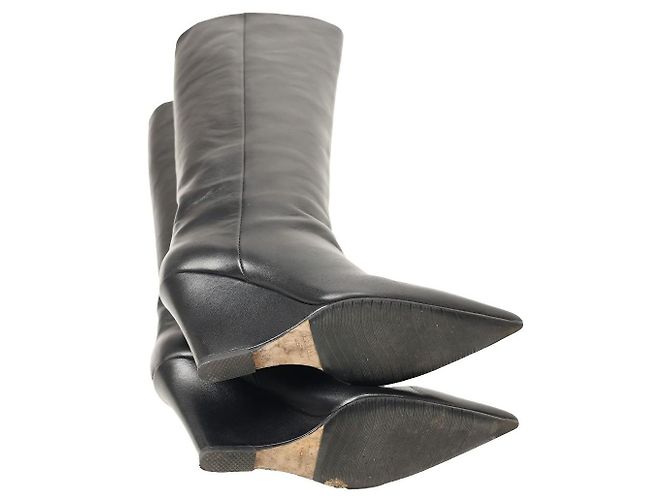Botas Paris Texas Wanda de cuero negro - vista 4