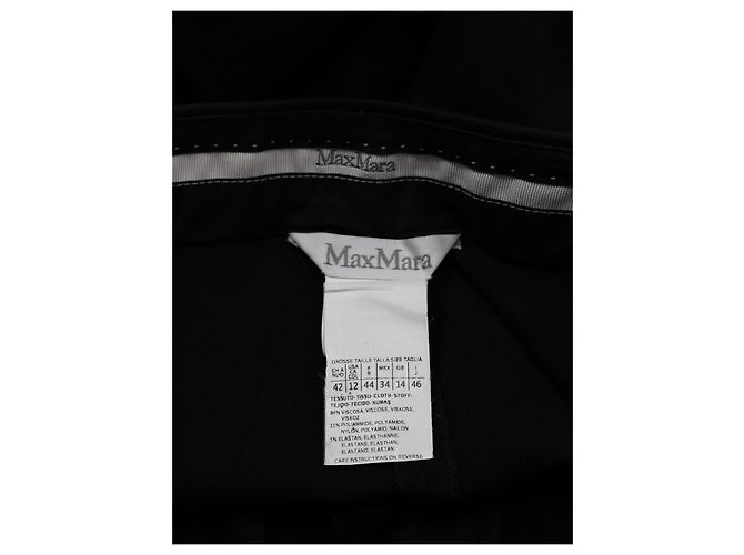 Max Mara Hose schwarz tapered Viskose - Ansicht 3
