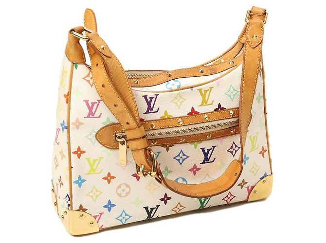 Borsa Louis Vuitton Boulogne Monogram Multicolor in Pelle Multicolore - vista 2
