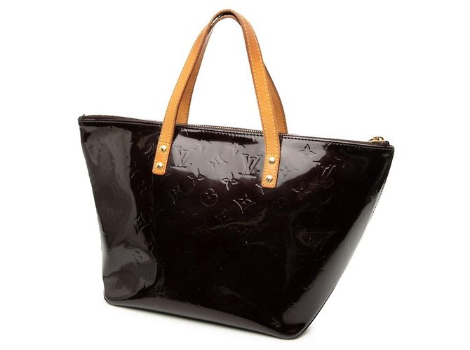 Borsa Bellevue PM in Monogram Vernis Louis Vuitton Bordò Porpora - vista 2