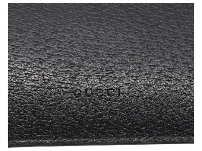 Pochette in pelle GG Marmont di Gucci Nero - vista 6