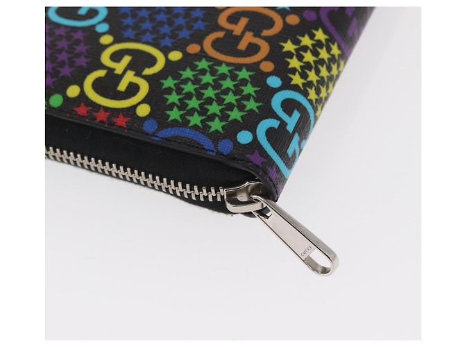 GUCCI GG Portefeuille Long Psychédélique Multicolore 601079 Auth BA9230V - vue 8