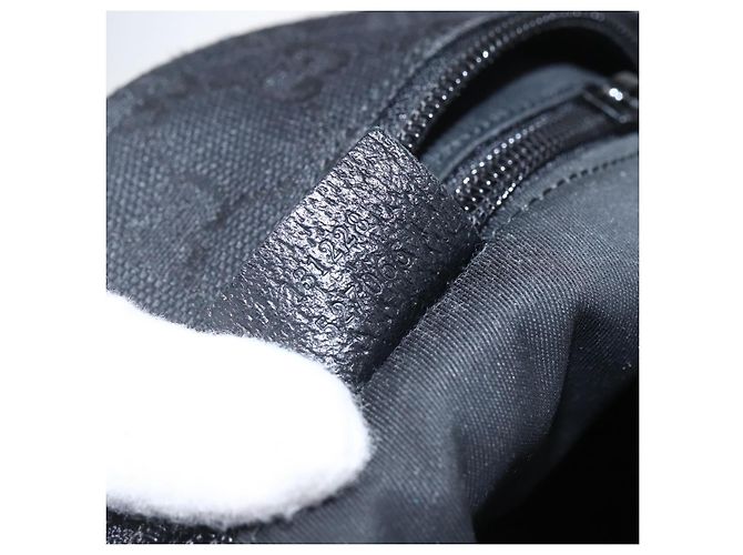 GUCCI GG Canvas Web Sherry Line Hand Bag Black Silver 131228 Auth ep12633 Silvery - view 21