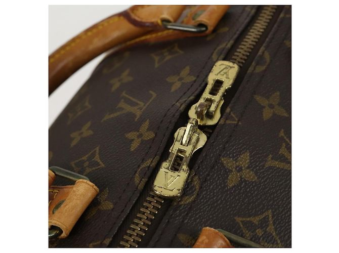 LOUIS VUITTON Borsa Boston Monogram Keepall 55 M41424 LV Auth 158289 Monogramma - vista 10