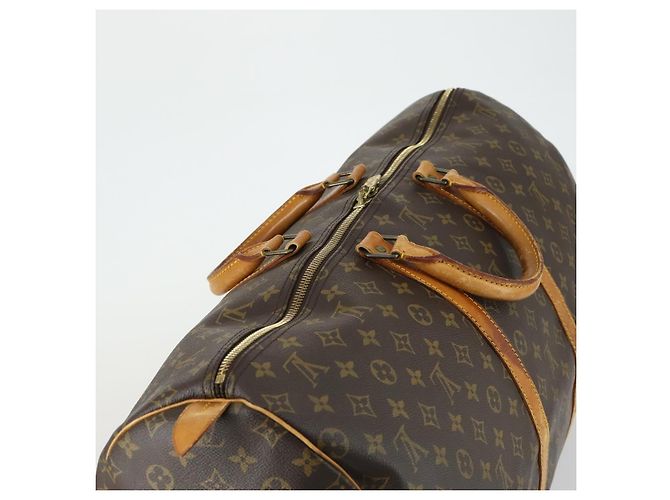 LOUIS VUITTON Borsa Boston Monogram Keepall 55 M41424 LV Auth 158289 Monogramma - vista 6