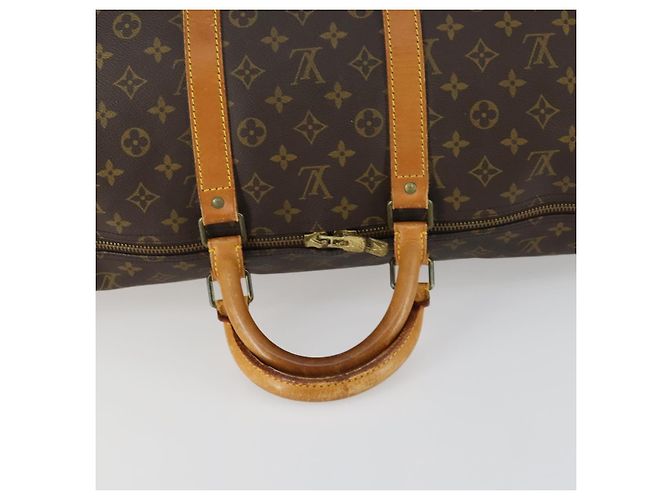 LOUIS VUITTON Borsa Boston Monogram Keepall 55 M41424 LV Auth 158289 Monogramma - vista 7