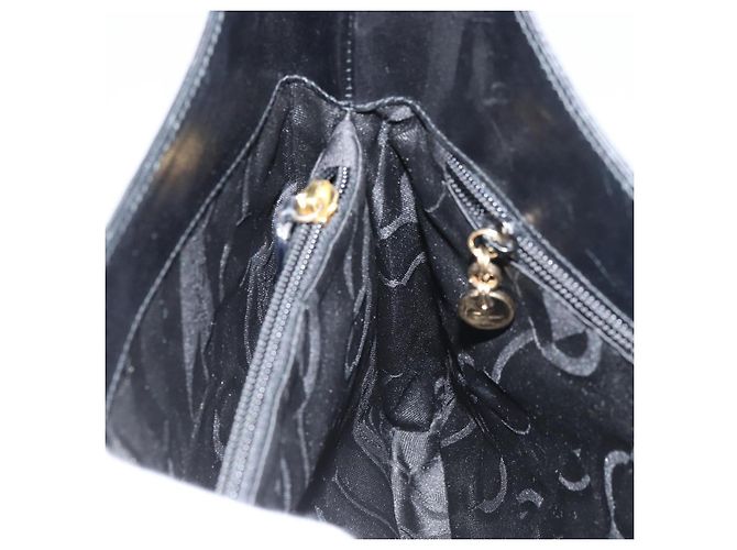 Borsa a mano Salvatore Ferragamo in pelle nera e oro Auth 160052 Nero D'oro - vista 18