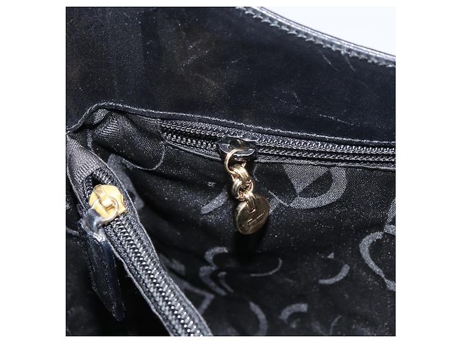 Borsa a mano Salvatore Ferragamo in pelle nera e oro Auth 160052 Nero D'oro - vista 19